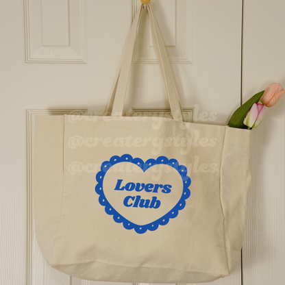 Lovers Club Double-Sided Tote Bag, Mult Color