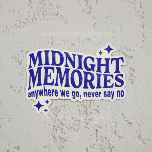 Midnight Memories Sticker