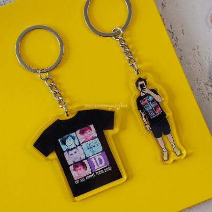 One Direction Up All Night Selfie Keychain/Keychain Shaker