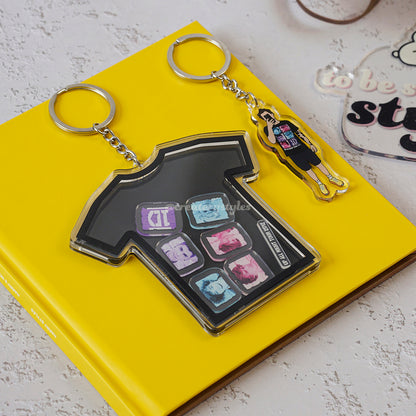 Up All Night Selfie Keychain/Keychain Shaker