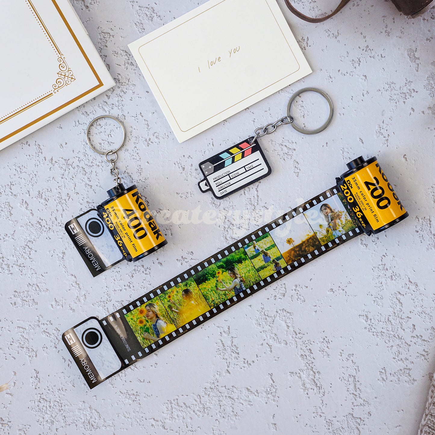 Personalized Film Roll Keychain