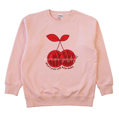 Cherry Baby Printed Sweatshirt & Hoodie, Mult Color