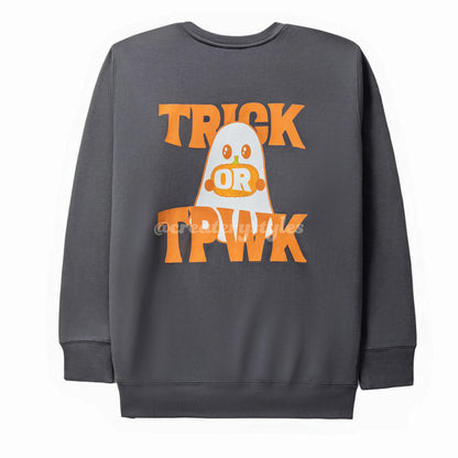 Trick or TPWK Printed Sweatshirt & Hoodie, Mult Color