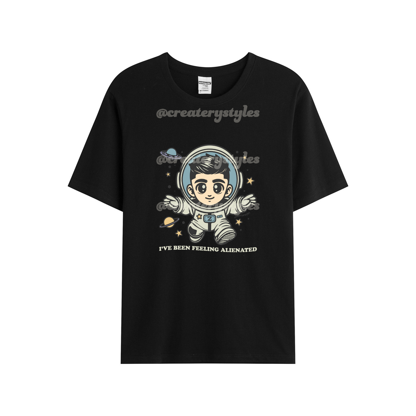 Zayn Malik Alienated Astro Version T Shirt Black