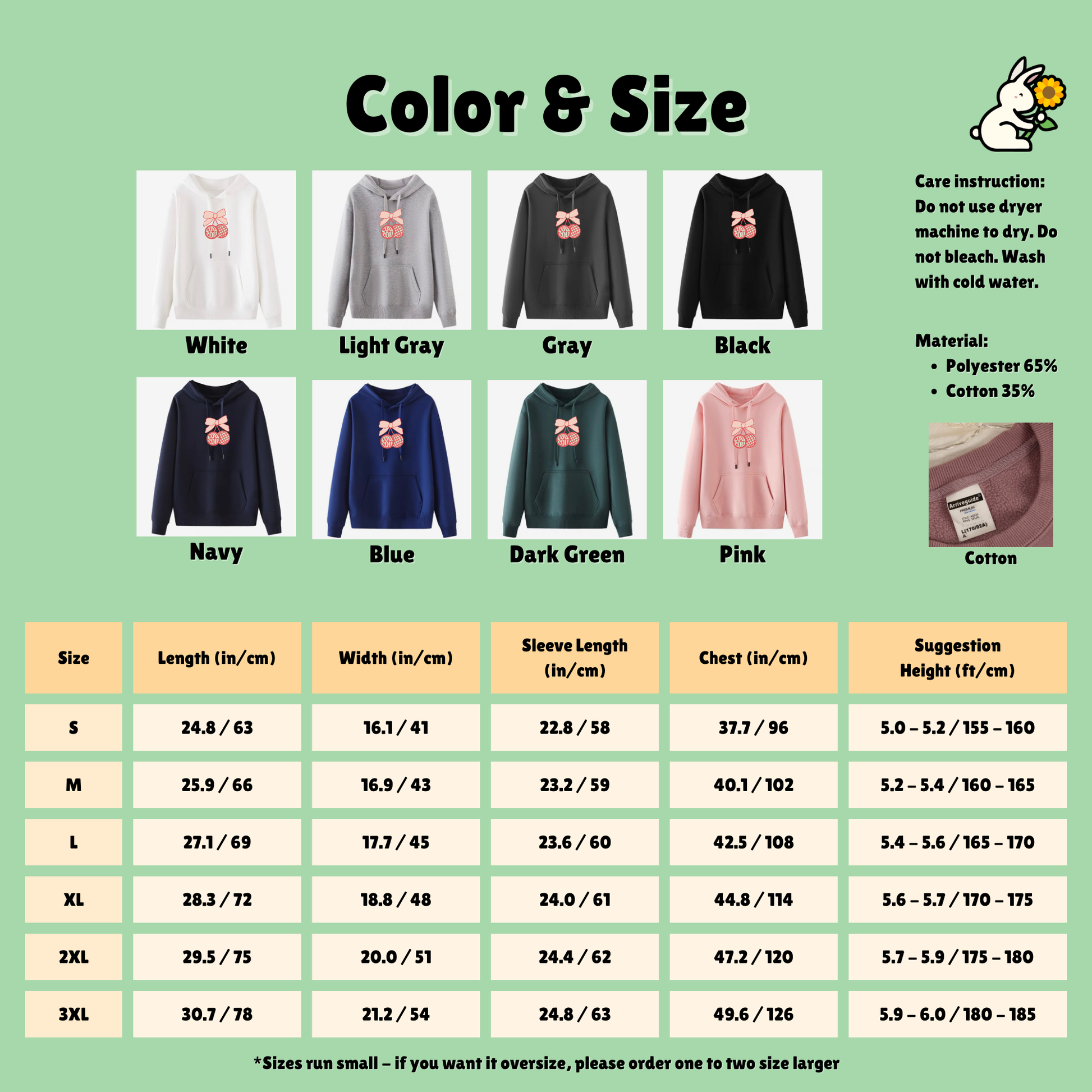 Ribbon Cherry Cou Cou Embroidered Sweatshirt Crewneck Hoodie, Mult Color