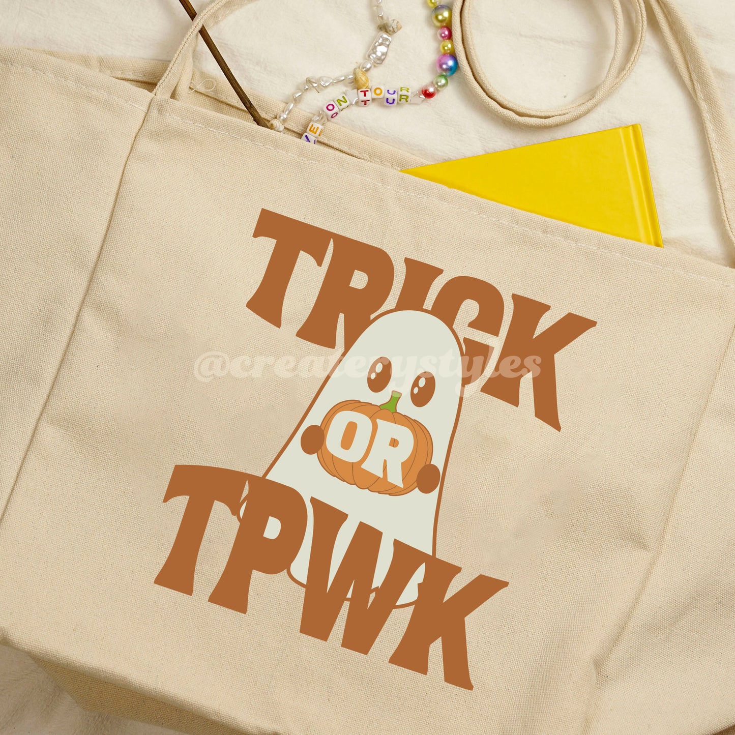 Trick or TPWK Double-Sided Tote Bag