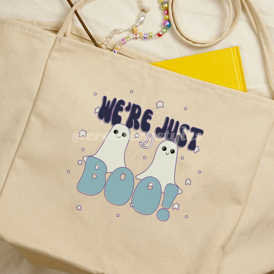 Boo Ghosts Double-Sided Tote Bag